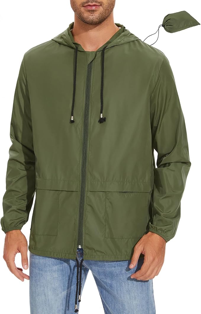 American Trends Raincoat for Men Waterproof view 2
