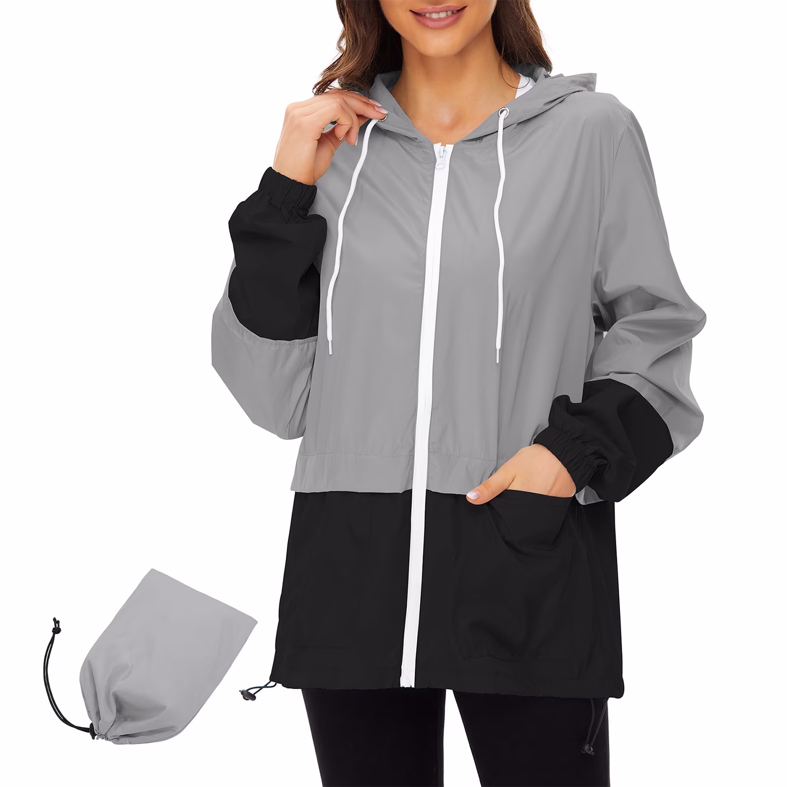 American Trends Women Waterproof Rain Jacket