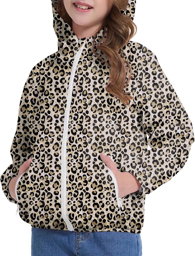 American Trends Lightweight Waterproof Girls Rain Jacket-Windbreaker Jacket
