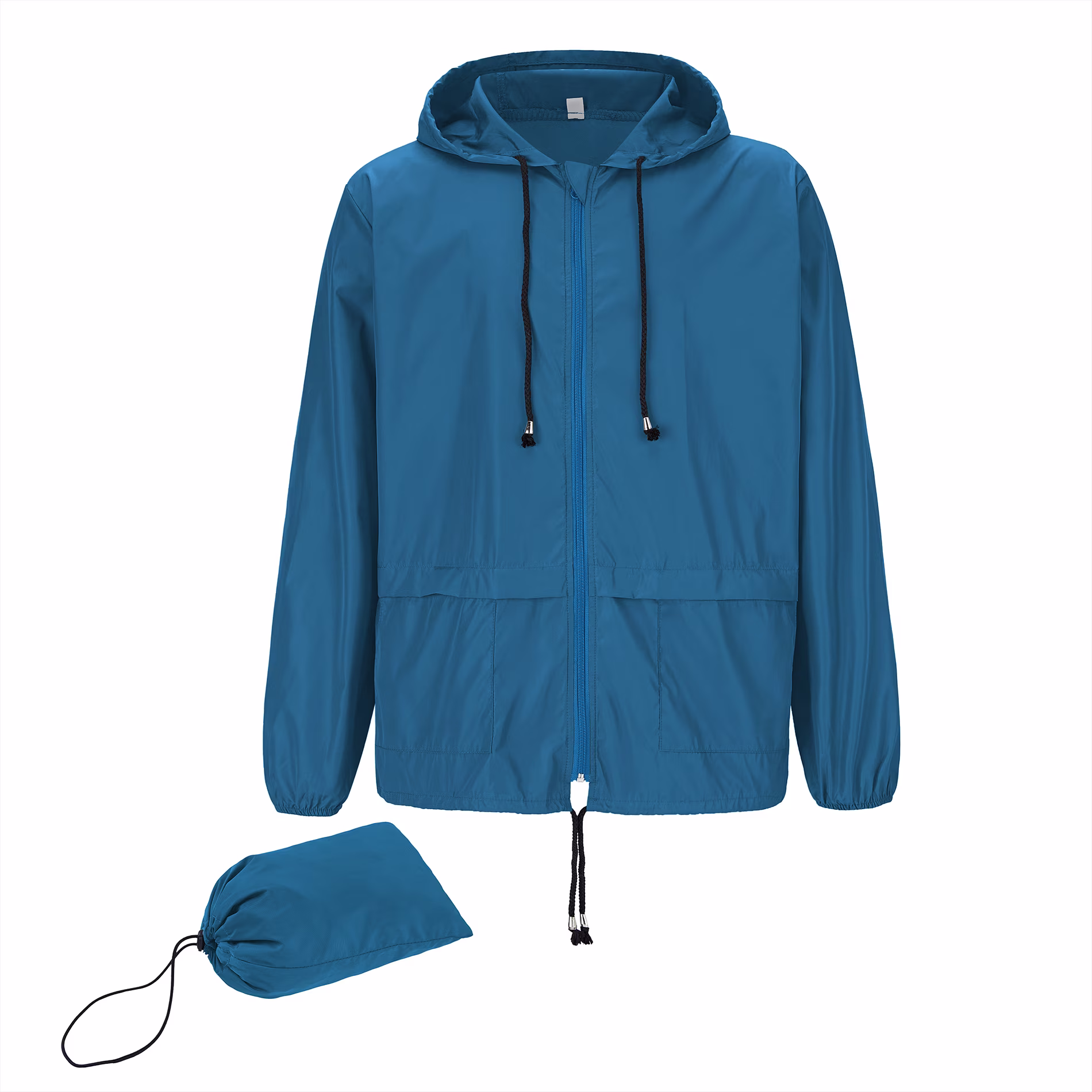 American Trends Packable Men's Rain Jacket Waterproof Raincoat view 3