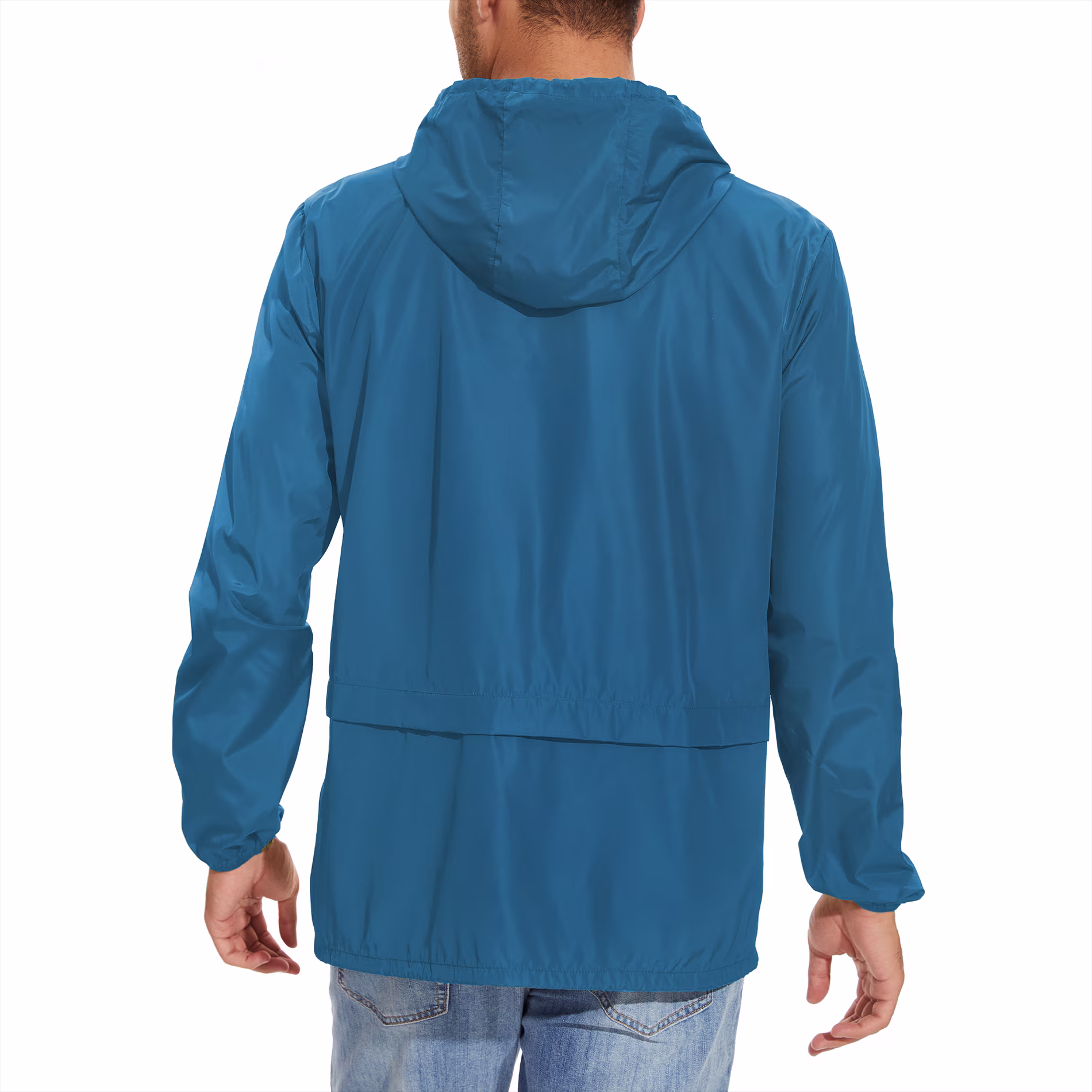 American Trends Packable Men's Rain Jacket Waterproof Raincoat view 5