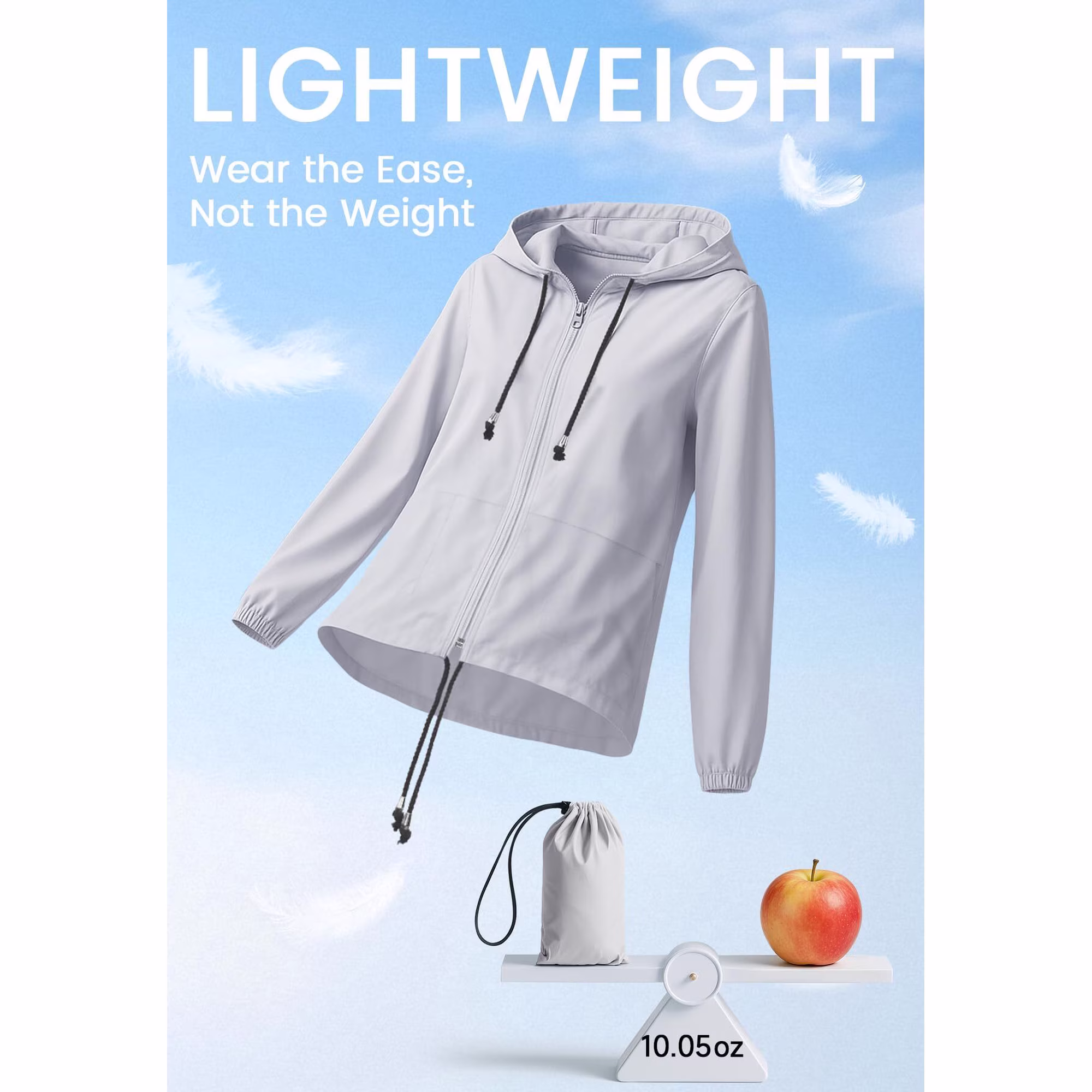 American Trends Plus Size Women Waterproof Rain Jacket view 2