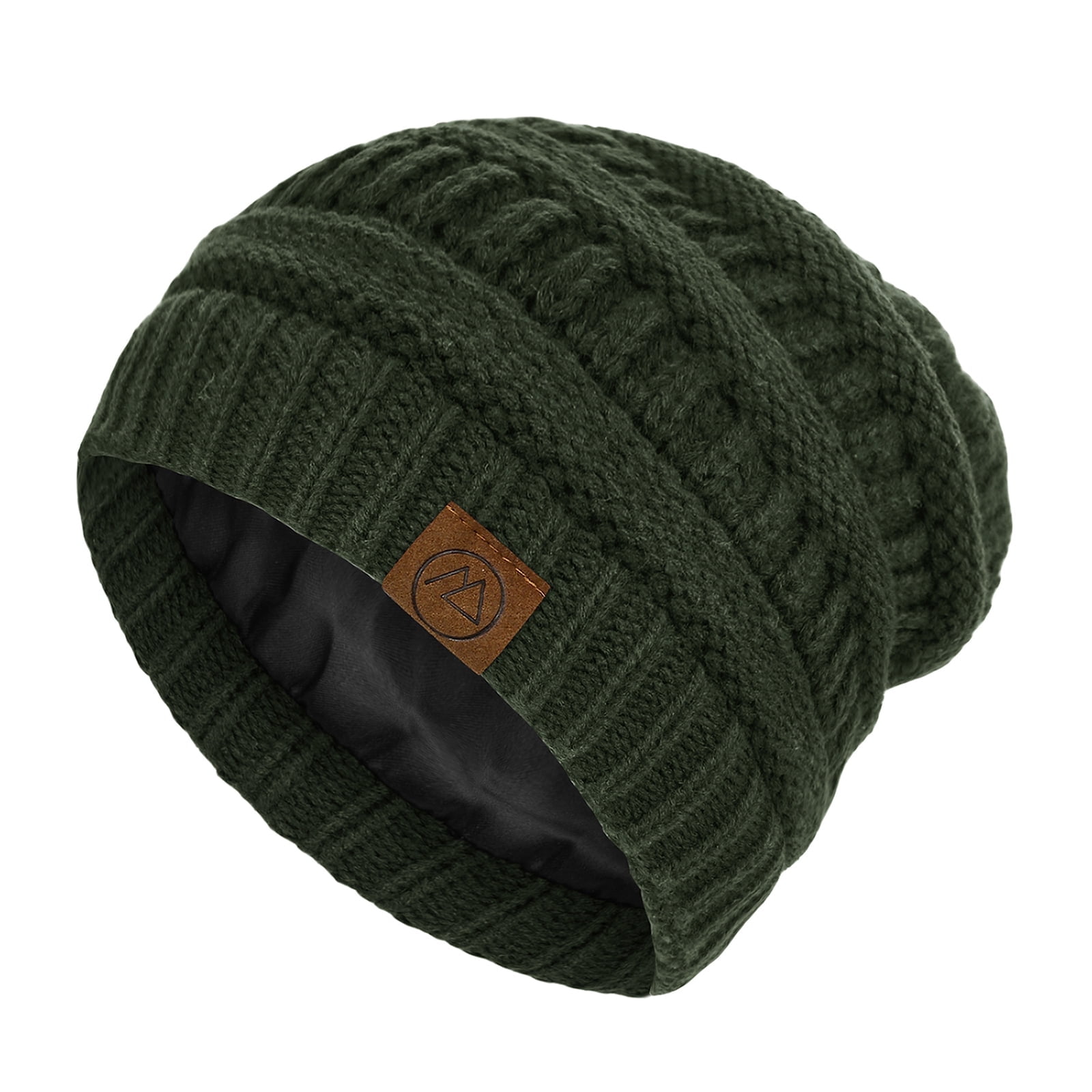 American Trends Womens Beanies Warm Winter Hats for Women Slouchy Unisex Beanies Soft Knit Hats Army Green