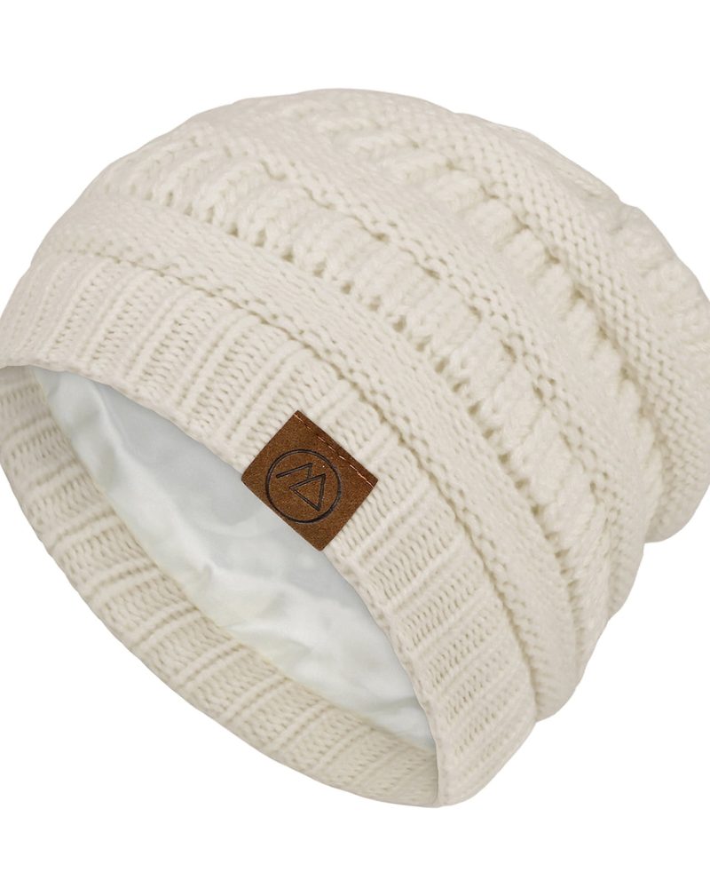 American Trends Womens Beanies Warm Winter Hats for Women Slouchy Unisex Beanies Soft Knit Hats Beige