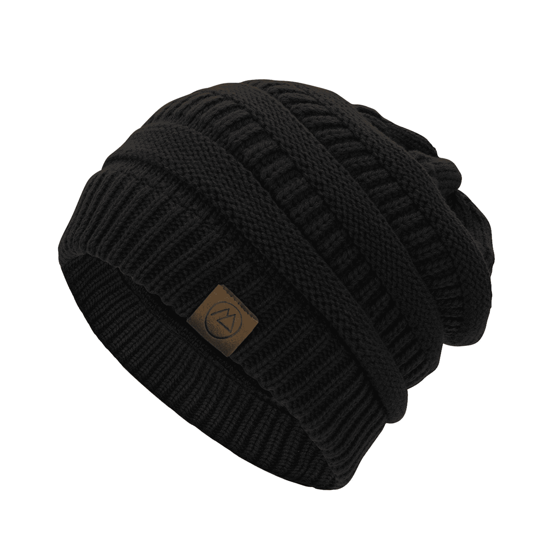 American Trends Womens Beanies Warm Winter Hats for Women Slouchy Unisex Beanies Soft Knit Hats Black