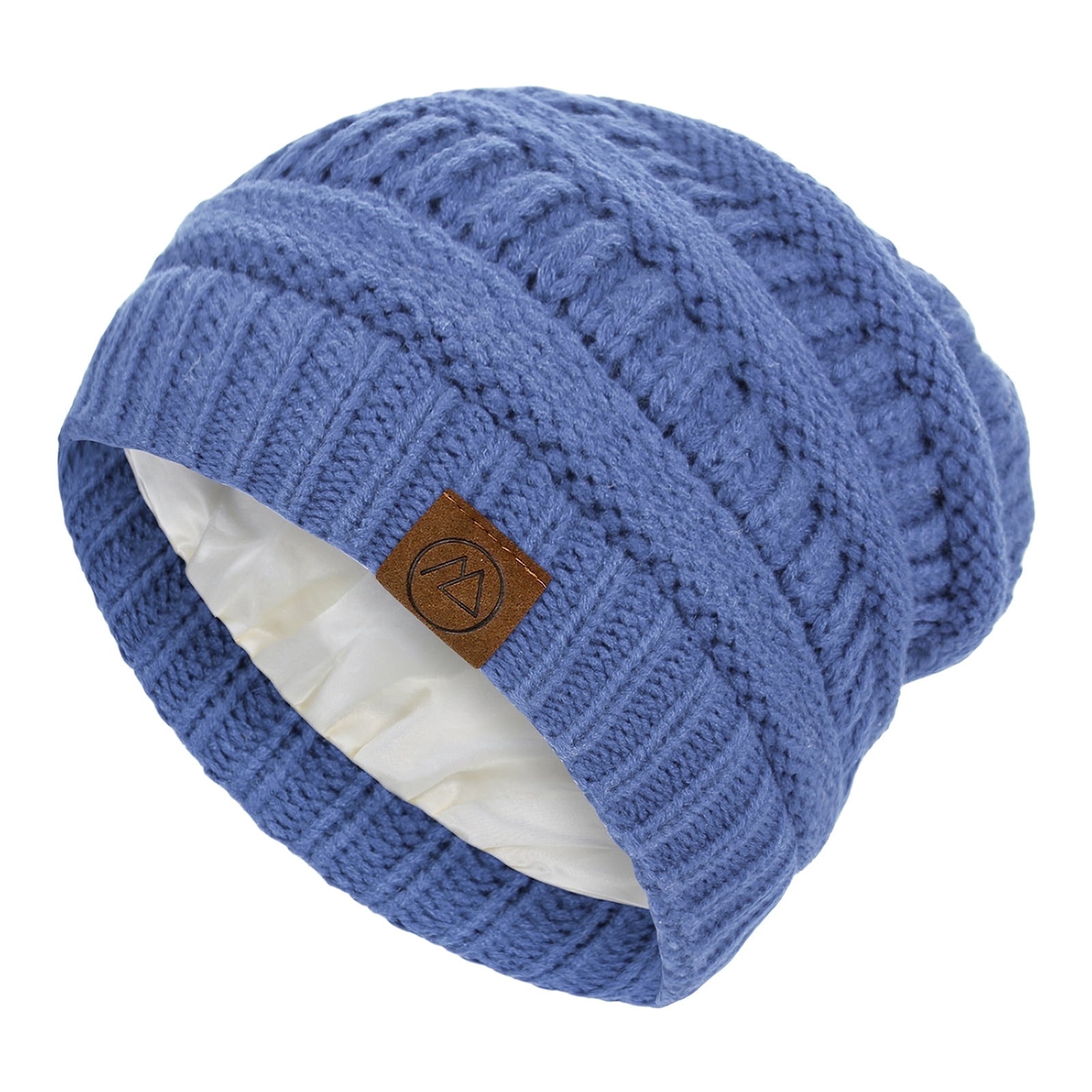 American Trends Womens Beanies Warm Winter Hats for Women Slouchy Unisex Beanies Soft Knit Hats Blue